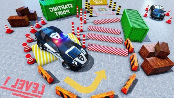 Police Car Parking Mania - Car Driving Simulator Game Arcade Game