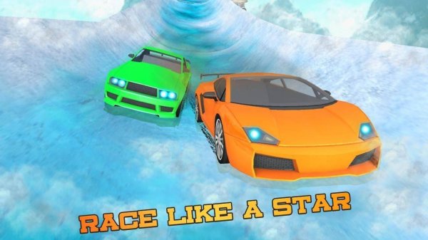 Water Slide Car Racing Sim Online Arcade Game