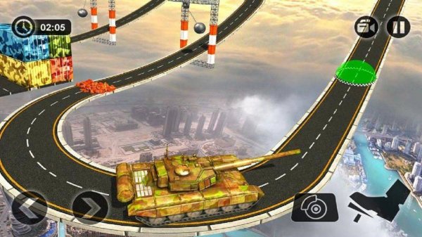Impossible Army Tank Driving Simulator Tracks Online Arcade Game