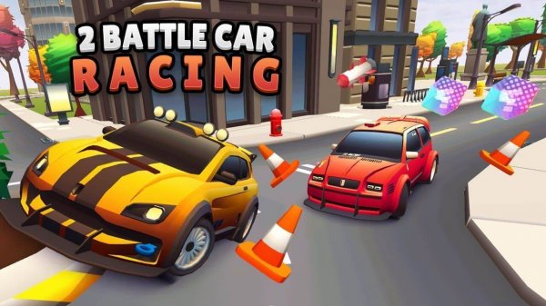 2 Player Battle Car Racing Arcade Game