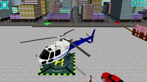 Helicopter Parking Simulator 3D Flying Game - Arcade Game