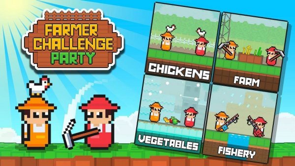 Farmer Challenge Party - 2 Player Farm Games Arcade Game