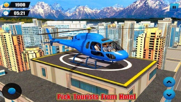 Helicopter Taxi Tourist Transport Online Simulation Game