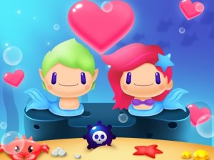 Mermaid Valentine Puzzle Game