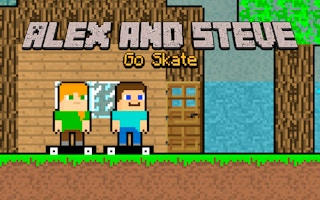 Alex and Steve Go Skate - Monster Escape Adventure