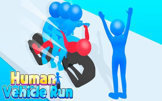 Human Vehicle Run: Parkour & Crowd Merge