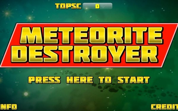 Meteorite Destroyer: Space Precision Fighter Online Arcade Game