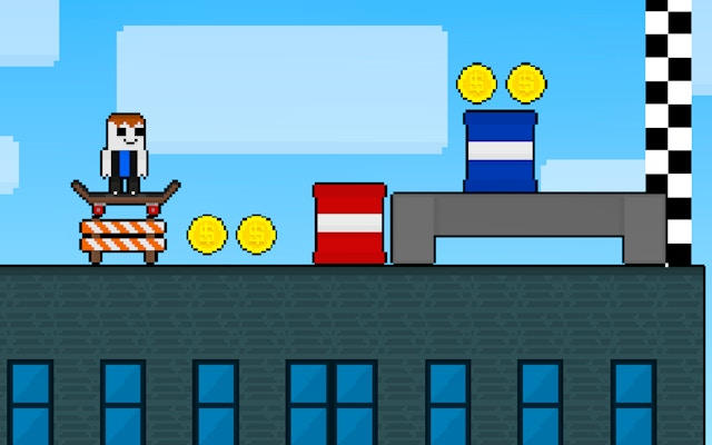 Obby Skate Forever Parkour - 3D Skateboard Runner