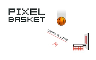 Pixel Basket: Line Drawing Arcade Game